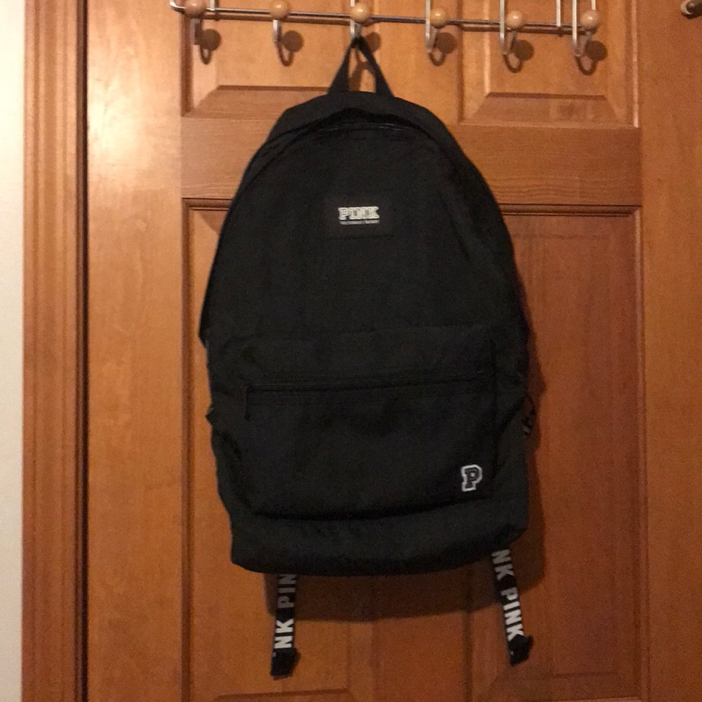 Black new backpack from pink with laptop sleeve